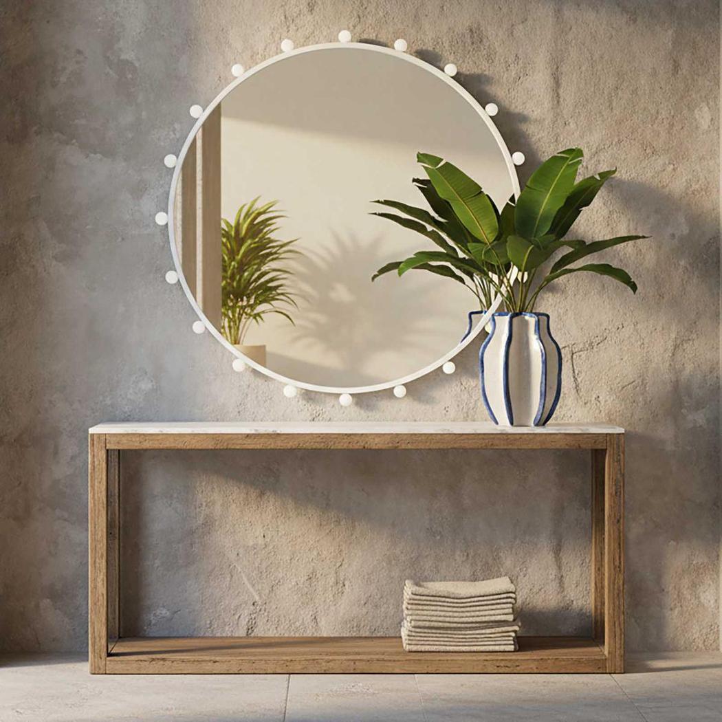 Argo Outdoor Mirror 90cm White