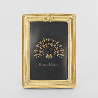 Vera Bee Rectangle Photo Frame 4 x 6 Gold