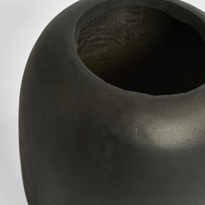 Sphere Tall Planter Black
