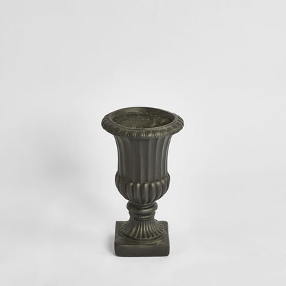 Rosette Urn Black