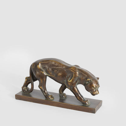 Renato Jaguar Sculpture Antique Finish