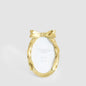 Lumi Oval Bow 4 x 6  Photo Frame Gold
