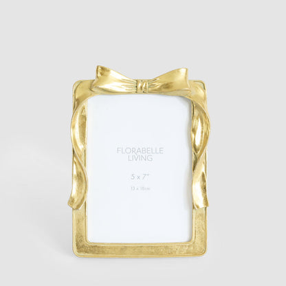 Lumi Bow 5 x 7  Photo Frame Gold