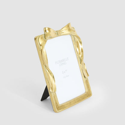 Lumi Bow 5 x 7  Photo Frame Gold