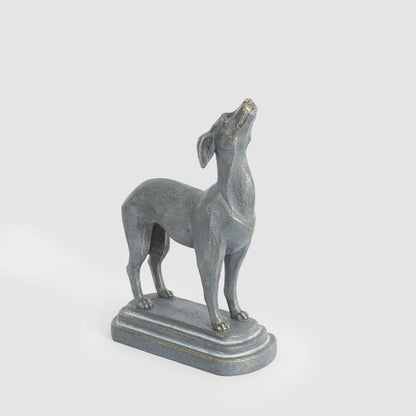 Lino Dog Sculpture Black