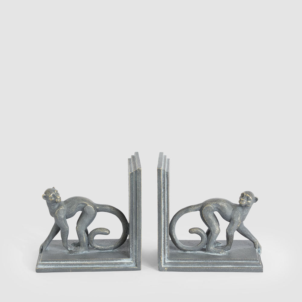 Caesar? Monkey Bookends Black
