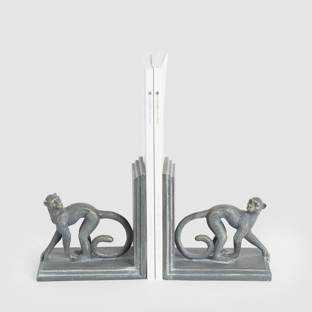 Caesar? Monkey Bookends Black