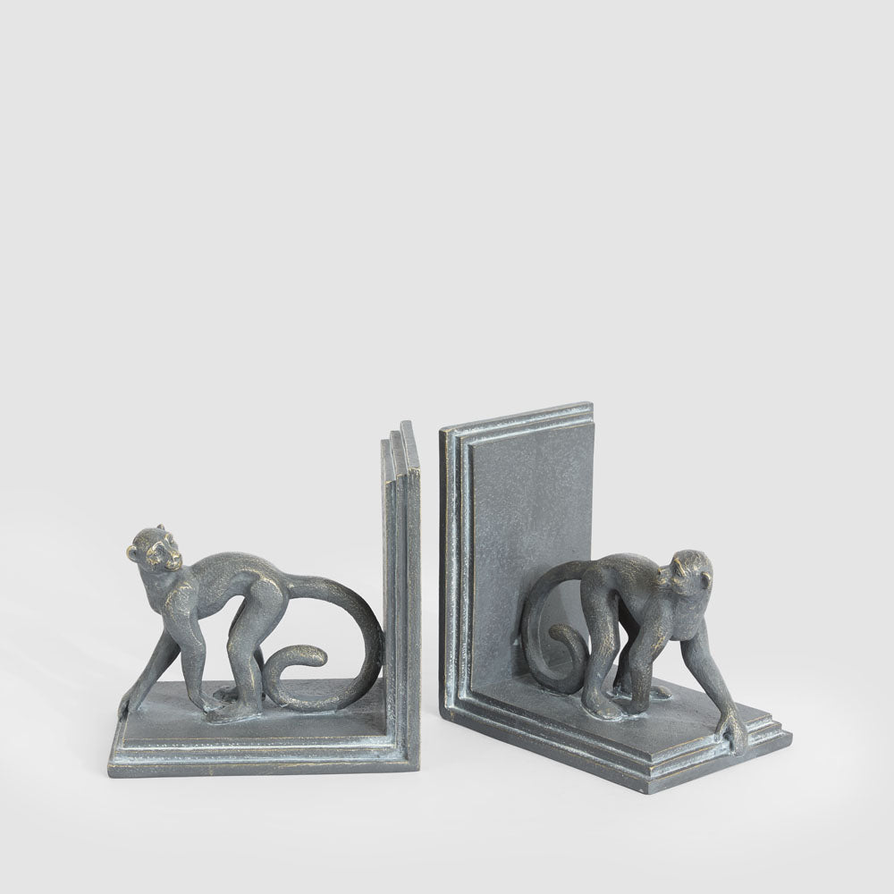 Caesar? Monkey Bookends Black