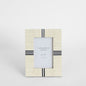 Safi Bone Inlay 4 x 6 Photo Frame White