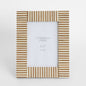 Oran Bone Inlay 5 x 7 Photo Frame Brown & White