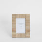 Oran Bone Inlay 4 x 6 Photo Frame Brown & White