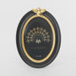 Vera Bee Oval Photo Frame 4 x 6 Black & Gold