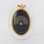 Vera Bee Oval Photo Frame 4 x 6 White & Gold