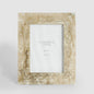 Mist 5 x 7 Ribbed Resin Photo Frame Beige