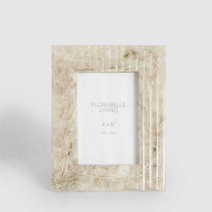 Mist 4 x 6 Resin Photo Frame Beige