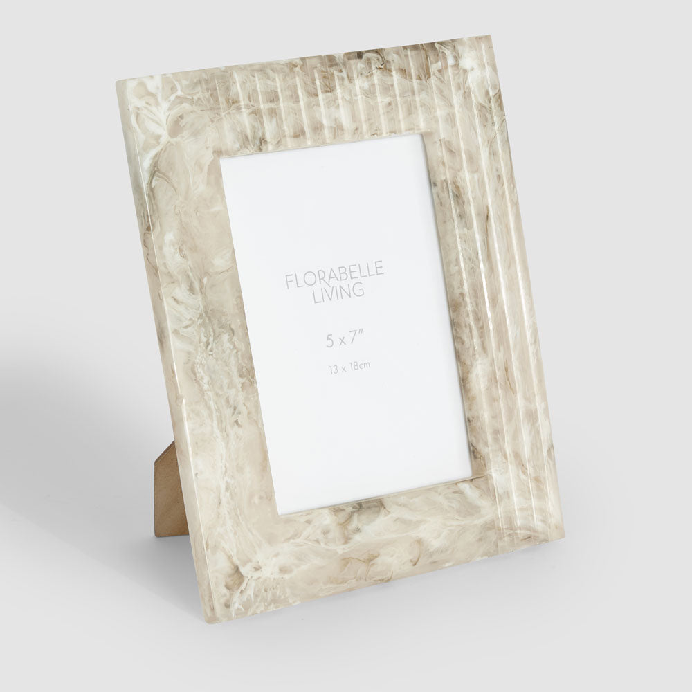 Mist 5 x 7 Resin Photo Frame Beige