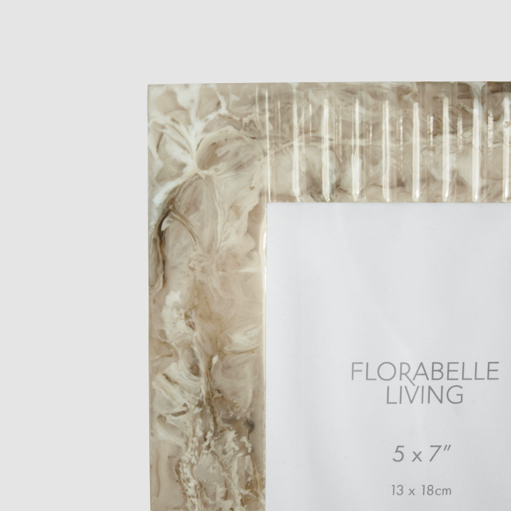 Mist 5 x 7 Resin Photo Frame Beige