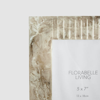 Mist 5 x 7 Resin Photo Frame Beige