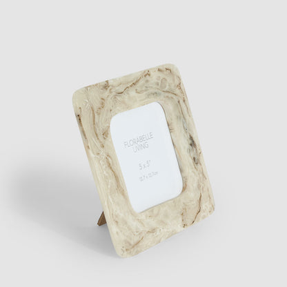 Mist 5 x 5 Resin Photo Frame Beige