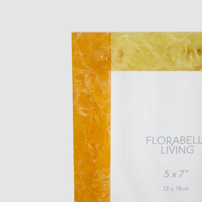 Dawn 5 x 7 Resin Photo Frame Orange & Green