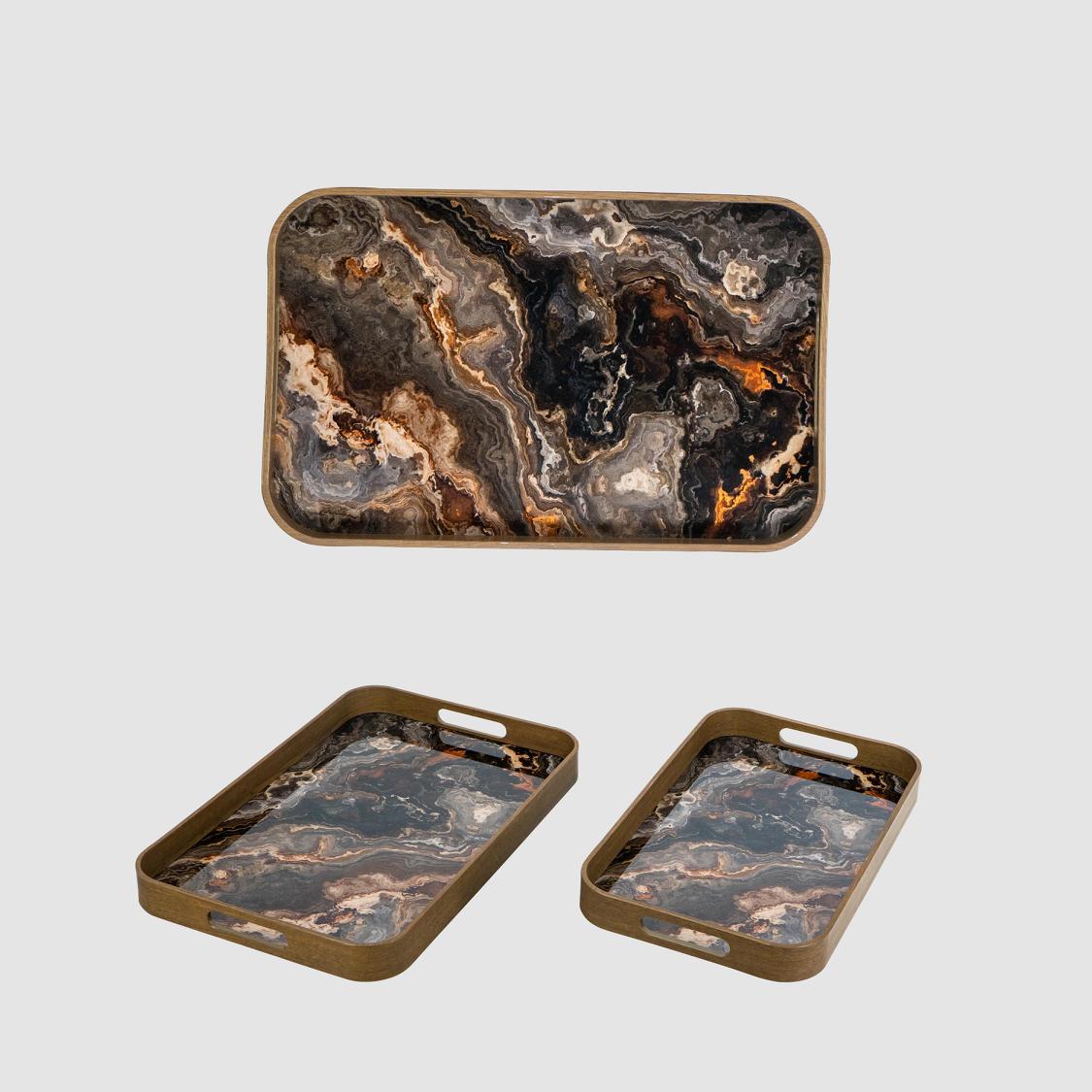 Granite Glass Tray