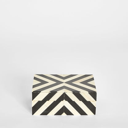 Zola Bone Inlay Trinket Black & White