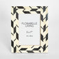 Ona Bone Inlay 5 x 7  Photo Frame Black & White