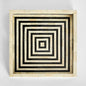 Reed Bone Inlay Tray Black & White