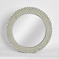 Zola Bone Inlay Mirror Black & White