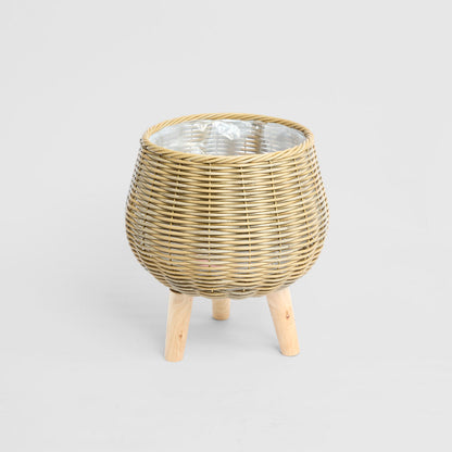 Monza Basket On Legs PE Rattan