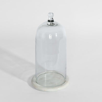 Franche Candle Cloche Marble White