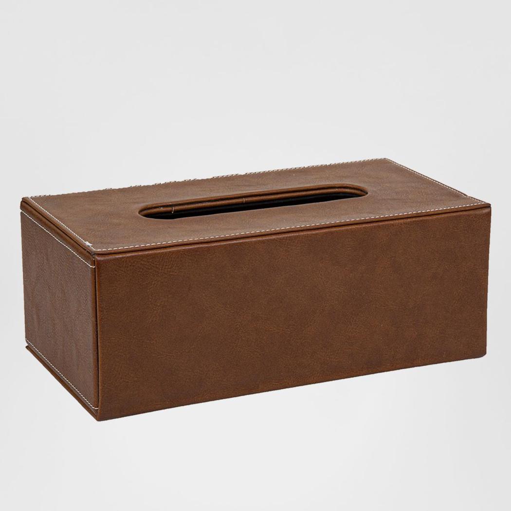 Genieve Rectangle Tissue Box Tan 3 pcs