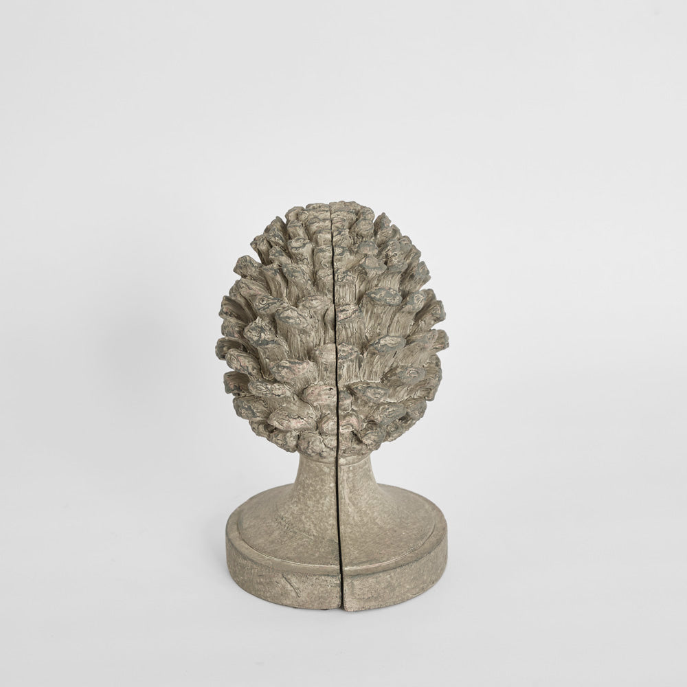 Acorn Bookend Pair Grey