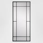 Kings Rectangular Outdoor Mirror Black