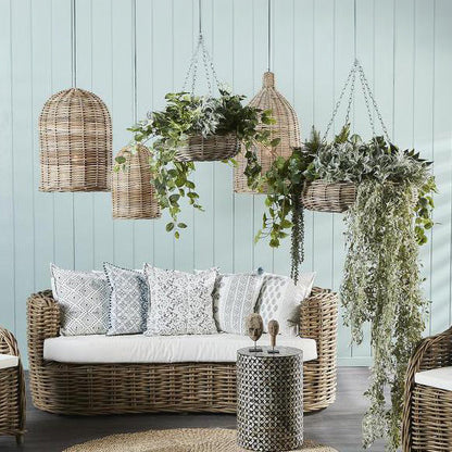 Elda Rattan Hanging Basket Small Natural