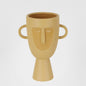 Coltrane Stoneware Face Vase Sand