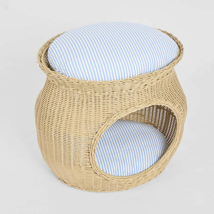 Cove Rattan Pet Bed Natural