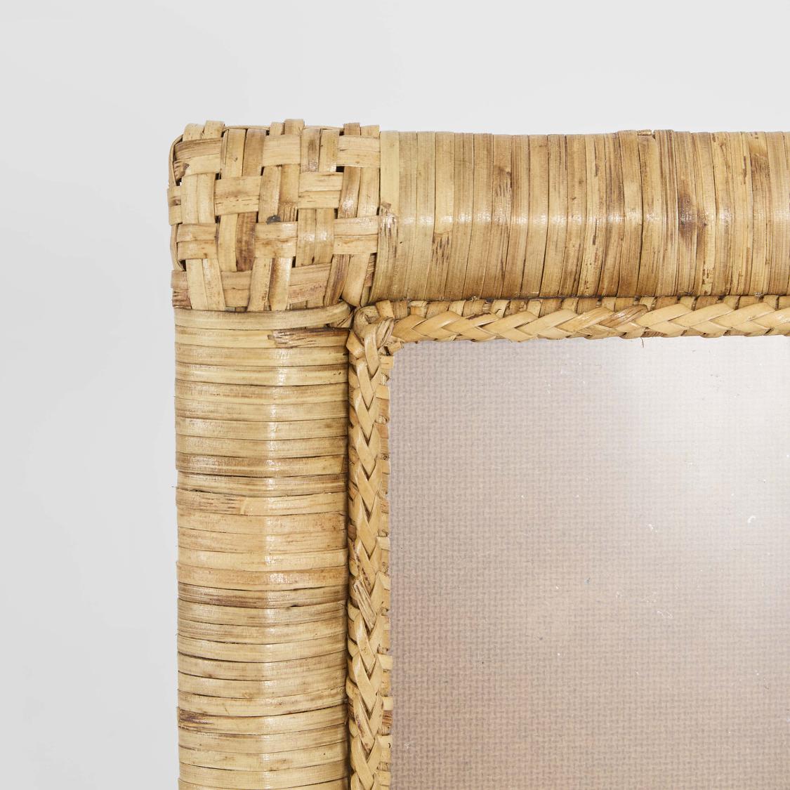 Wisp 4 x 6 Rattan Photo Frame Natural