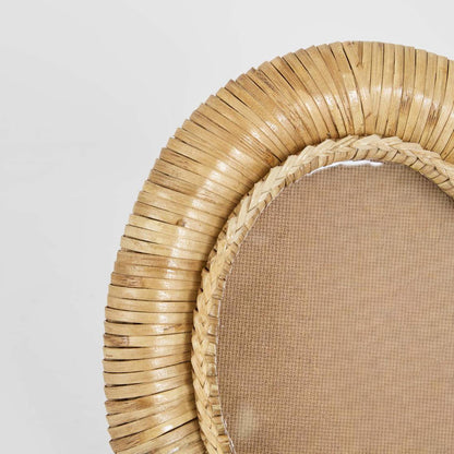 Casa 4 x 6 Rattan Oval Photo Frame Natural