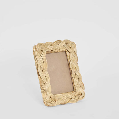 Twill 4 x 6 Rattan Photo Frame Natural