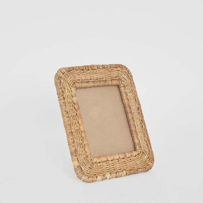 Bree 4 x 6 Rattan Photo Frame Brown