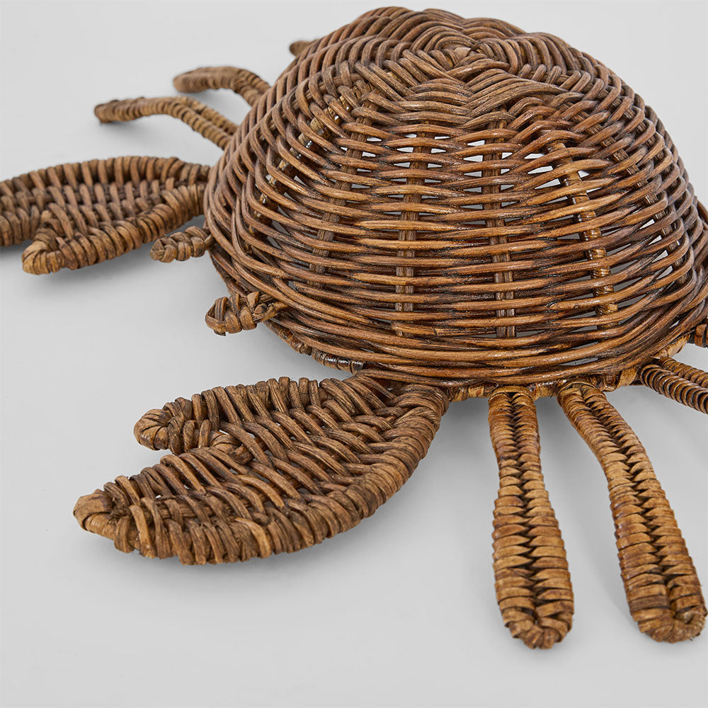 Milo The 4 x 6 Rattan Crab Brown
