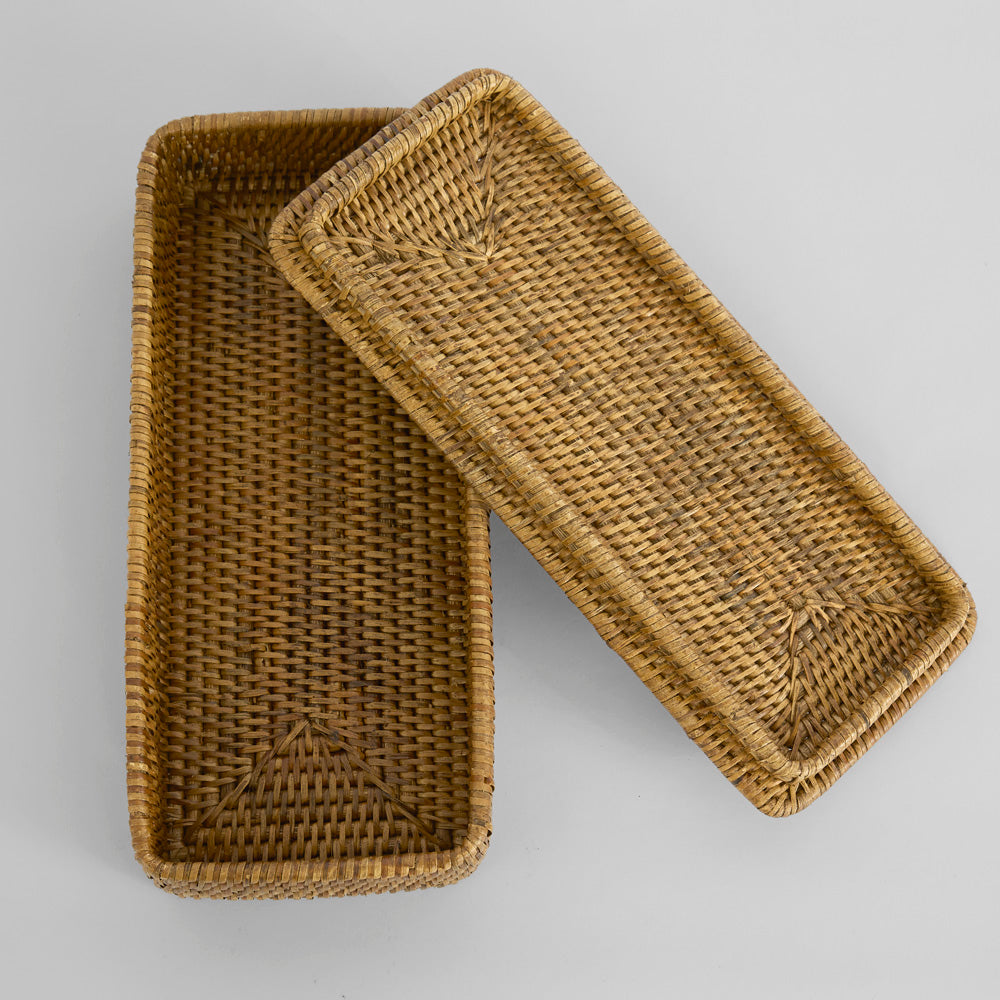 Valley Rattan Tray with a Lid