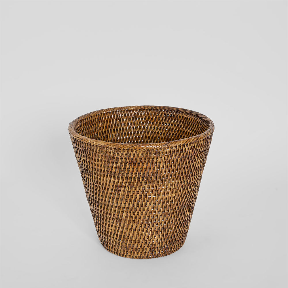 Valley Rattan Bin Brown