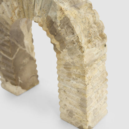 Oro Arch Sculpture Butterscotch Marble