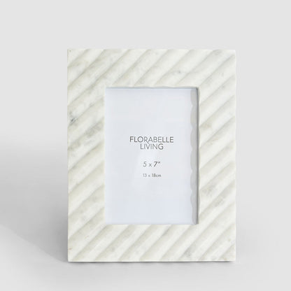 Cici Linea 5 x 7 Photo Frame Opal White Marble