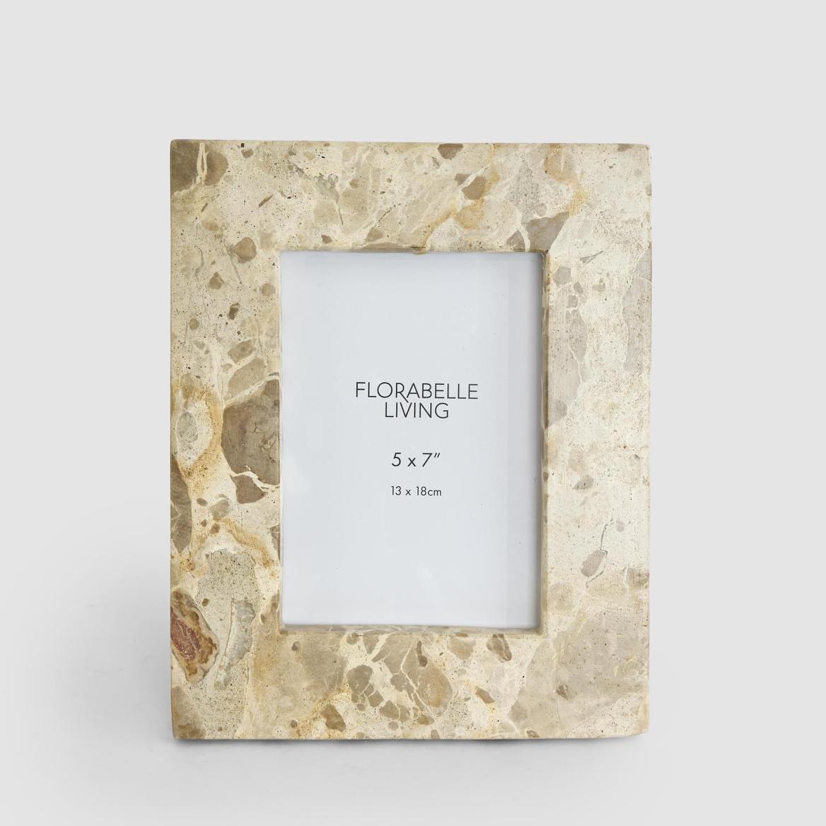 Oro 5 x 7 Photo Frame Butterscotch Marble