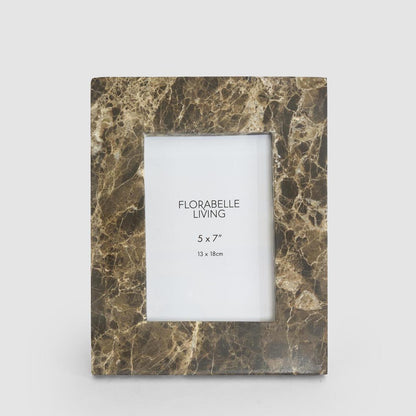 Oro Frame 5 x 7  Dark Emperador Marble