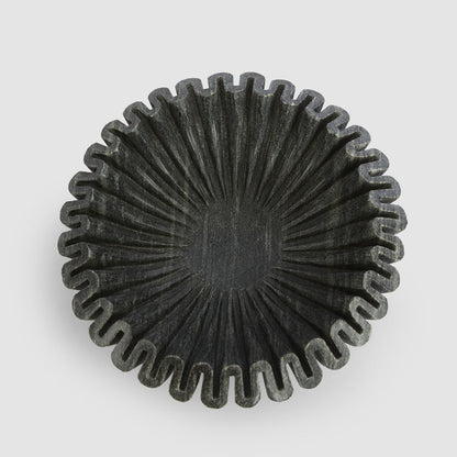 Oro Wave Bowl Marble Black