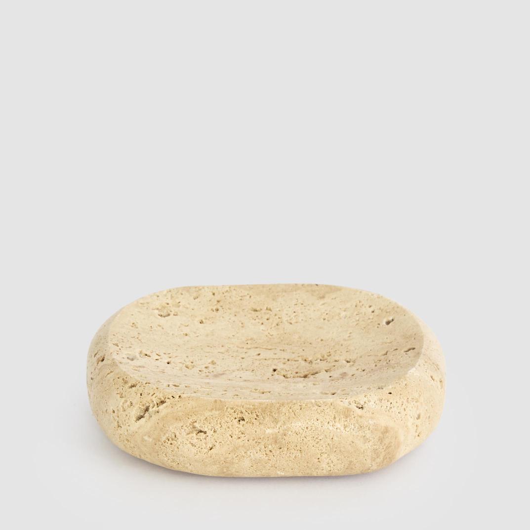 Arco Soap Dish Beige Travertine